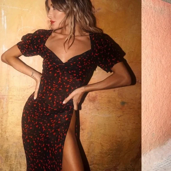 ISO Rat and Boa Magnolia Floral Dress in XS - Picture 3 of 3